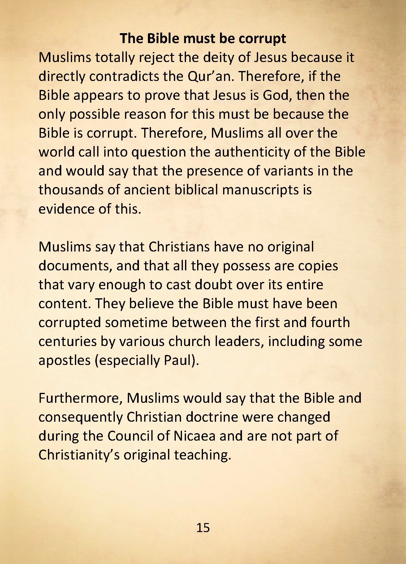 Why Muslims Reject Christianity - Booklet - Image 5