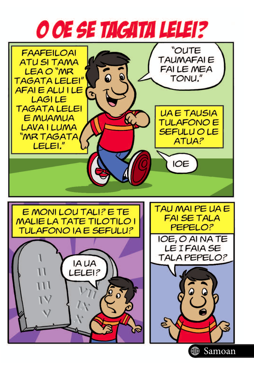 Comic - Are You A Good Person? (Samoan) (20pk)